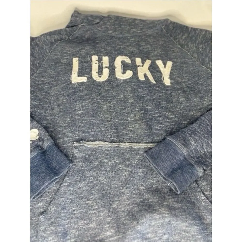 10 items for $20 Sale: Lucky Brand Heathered Navy Kids Hoodie-L